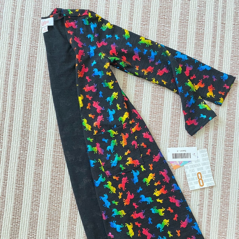 LuLaRoe Rainbow Foil Unicorn Sariah NEW